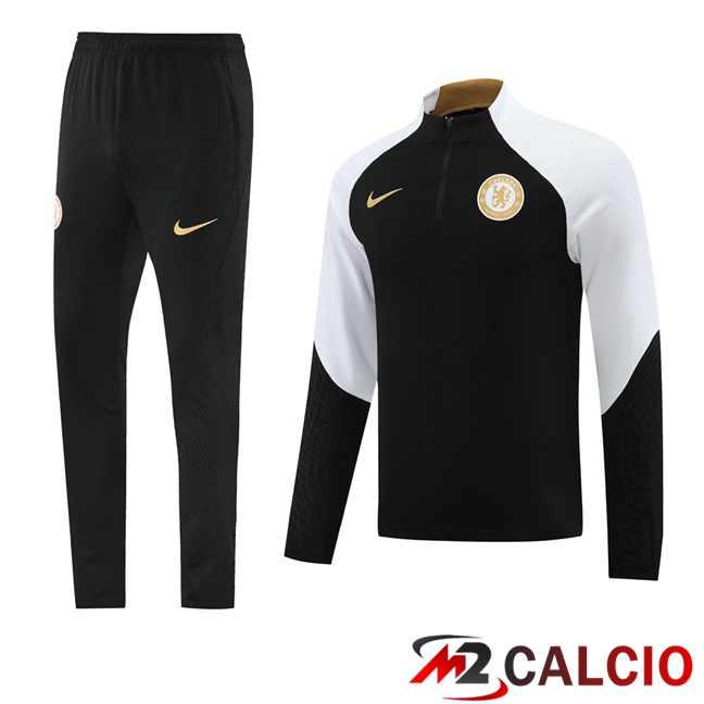 Insieme Tuta Calcio FC Chelsea Nero Bianco 2023/2024