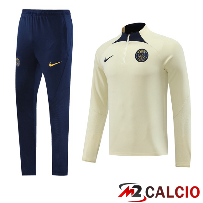 Insieme Tuta Calcio Paris PSG Giallo 2023/2024
