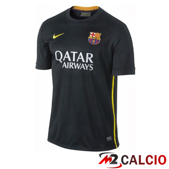 Maglie Calcio FC Barcellona Retro Terza Nero 2013-2014