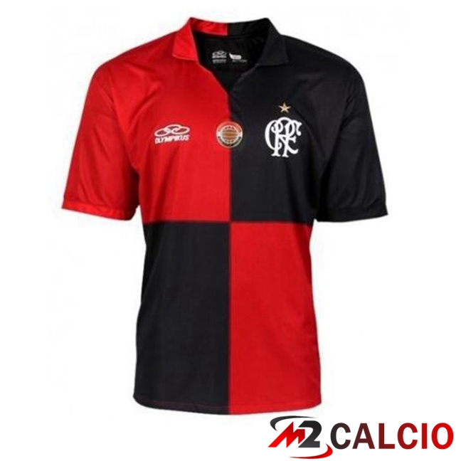 Maglie Calcio Flamengo Edizione del centenario Retro Prima Nero Rosso 2012
