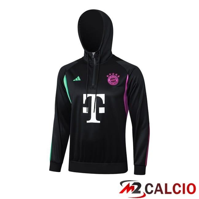 Felpa Con Cappuccio Bayern Monaco Nero 2024/2025