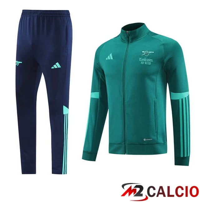 Insieme Tuta Calcio - Giacca Arsenal Verde 2024/2025
