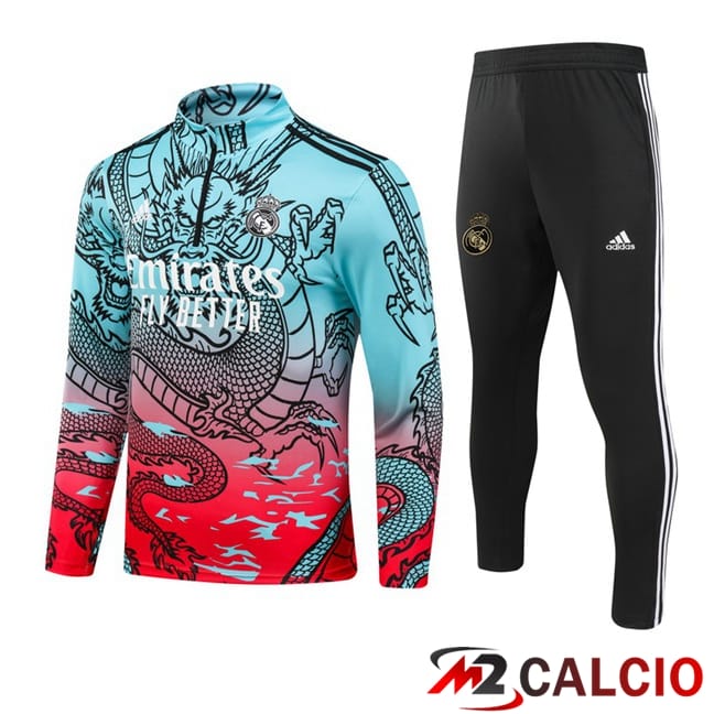 Insieme Tuta Calcio Real Madrid Verde Rosso 2024/2025