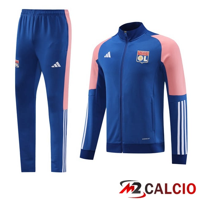 Insieme Tuta Calcio - Giacca Lione OL Blu 2024/2025