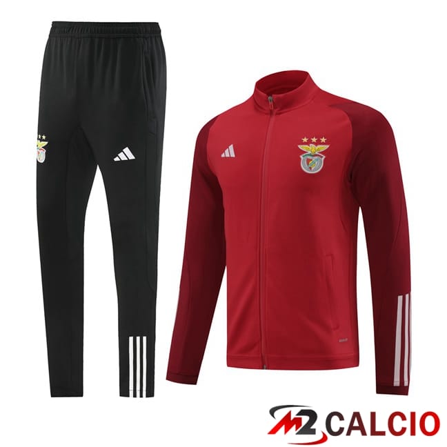 Insieme Tuta Calcio - Giacca S.L Benfica Rosso 2024/2025
