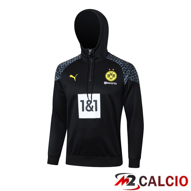 Felpa Con Cappuccio Dortmund BVB Nero 2024/2025
