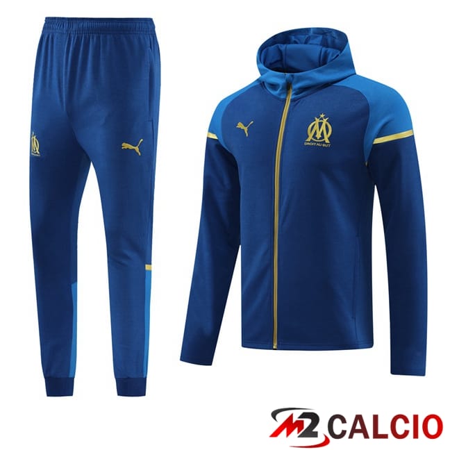 Tuta Calcio - Giacca A Vento Marsiglia OM Blu 2024/2025