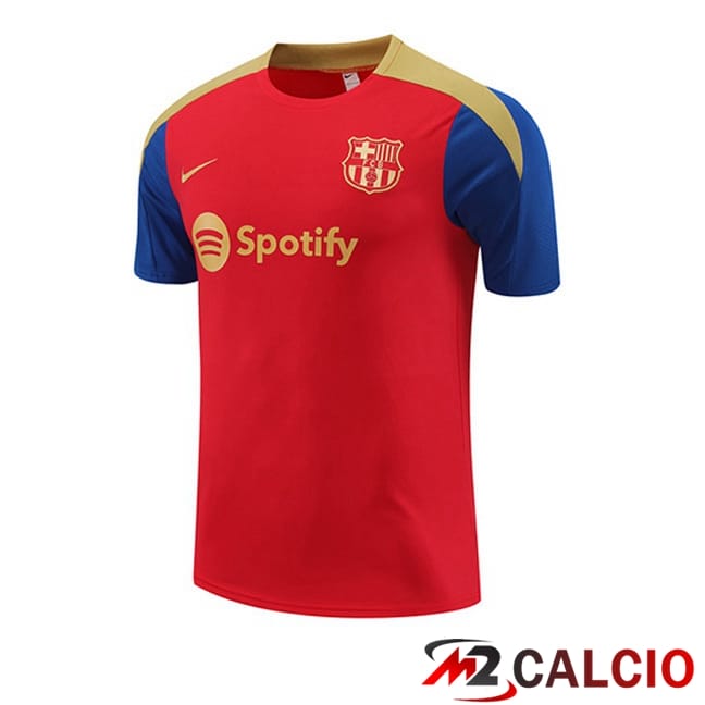 T Shirt Allenamento FC Barcellona Rosso 2024/2025