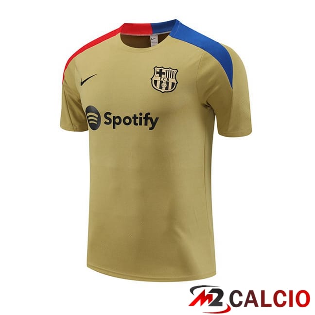 T Shirt Allenamento FC Barcellona Giallo 2024/2025
