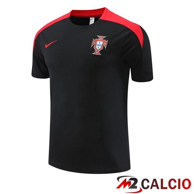 T Shirt Allenamento Portogallo Nero 2024/2025