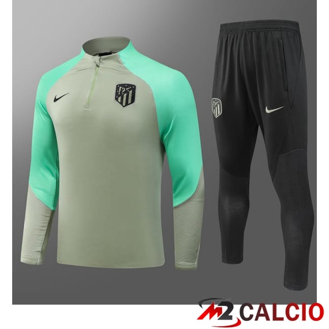 Insieme Tuta Calcio Atletico Madrid Bambino Verde 2024/2025