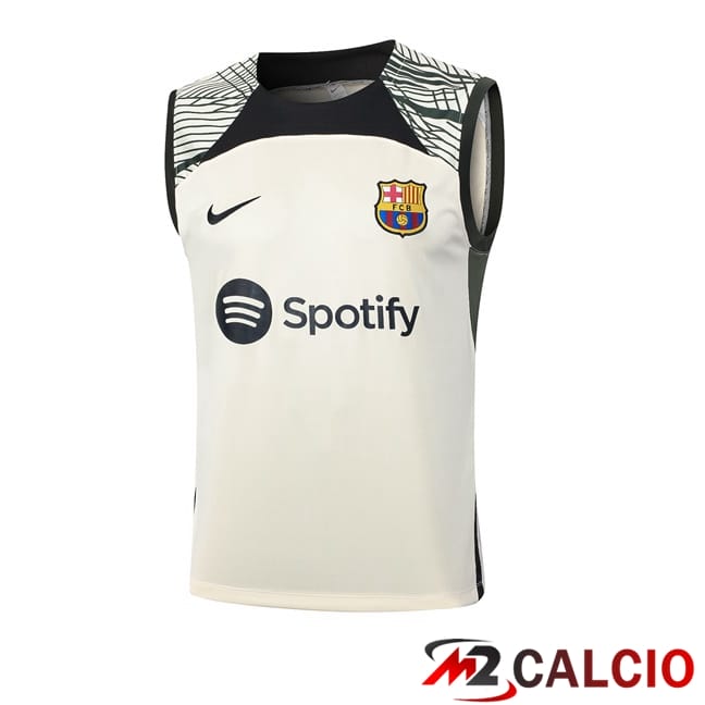 Canotta Allenamento FC Barcellona + Pantaloncini Giallo 2024/2025