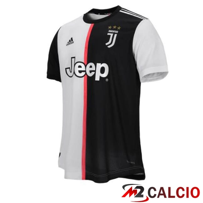 Maglie Calcio Juventus Retro Prima Bianco Nero 2019-2020
