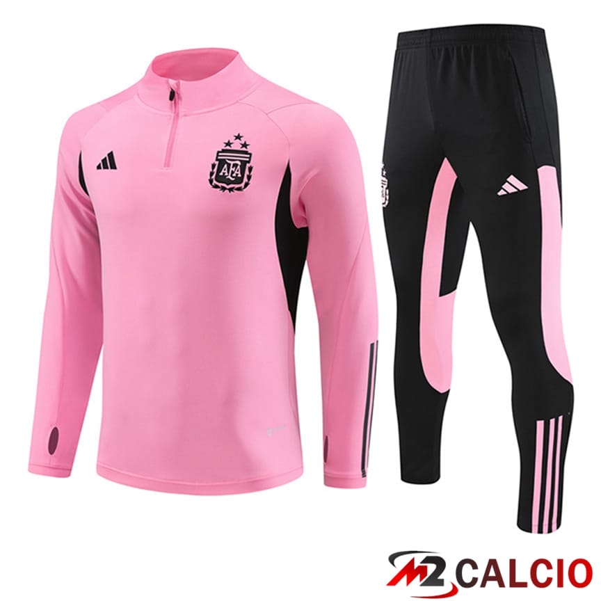 Insieme Tuta Calcio Argentina Rosa/Nero 2024/2025
