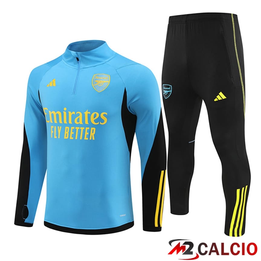 Insieme Tuta Calcio Arsenal Blu/Nero/Verde 2024/2025
