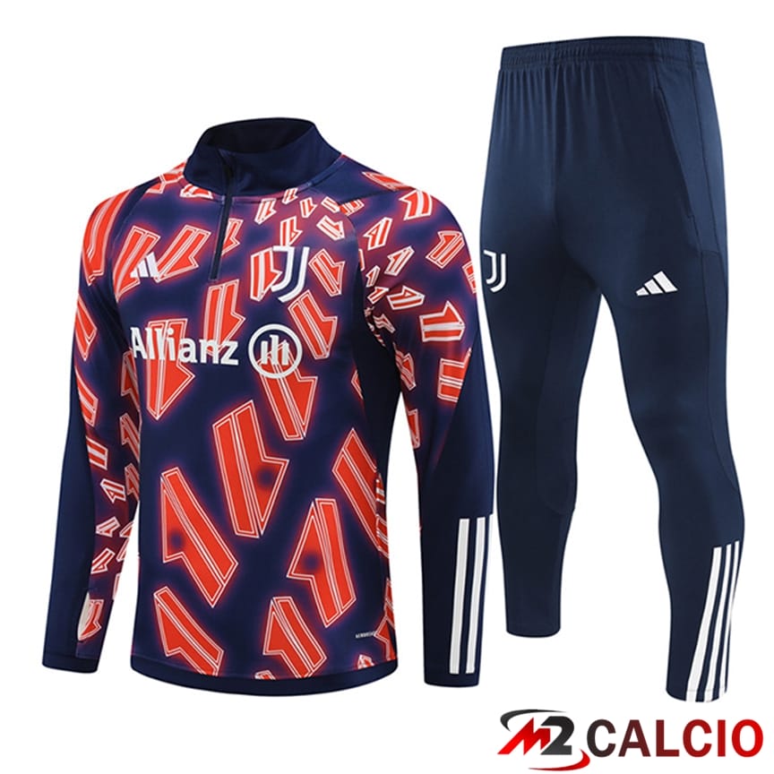 Insieme Tuta Calcio Juventus Rosso/Blu 2024/2025