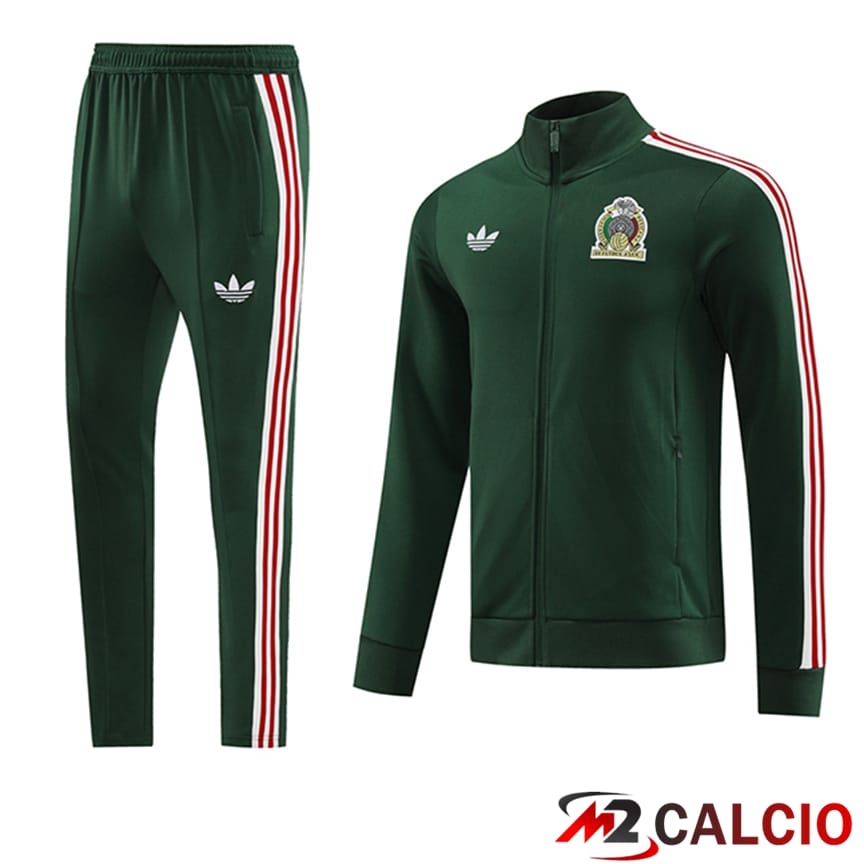 Insieme Tuta Calcio - Giacca Messico Verde 2024/2025