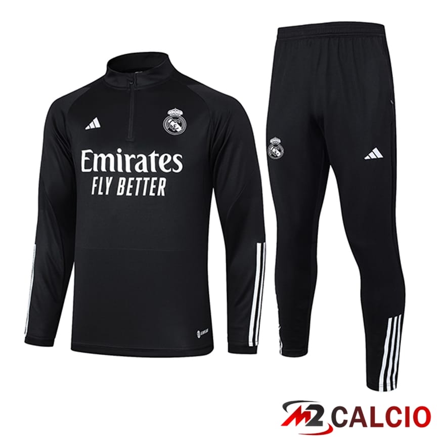Insieme Tuta Calcio Real Madrid Nero/Bianco 2023/2024