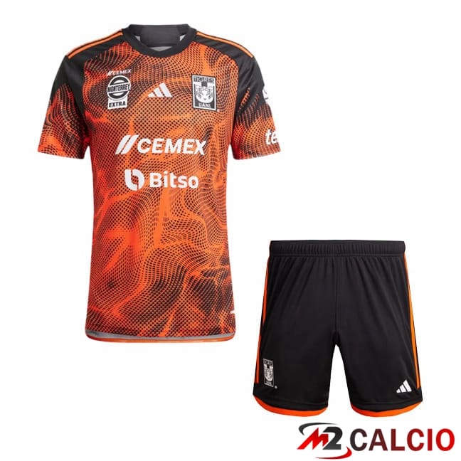 Maglie Calcio Tigres UANL Bambino Terza Arancia 2024/2025