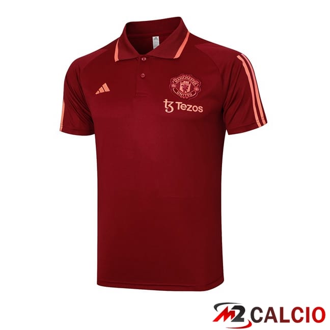 Kit Maglia Polo Manchester United Rosso 2024/2025
