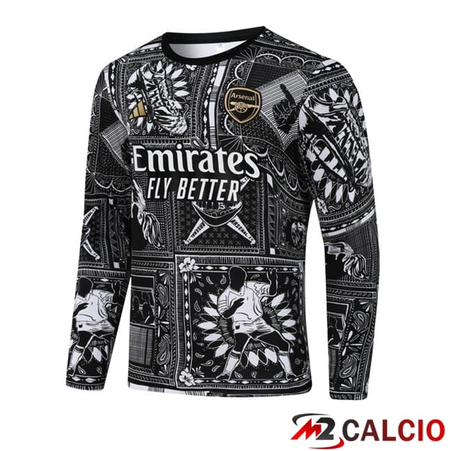 Felpa Allenamento Arsenal Nero 2024/2025