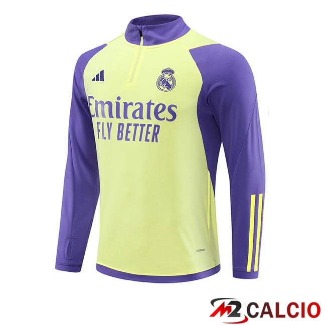 Felpa Allenamento Real Madrid Giallo Viola 2024/2025