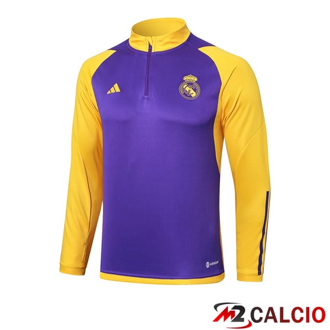 Felpa Allenamento Real Madrid Viola Giallo 2024/2025
