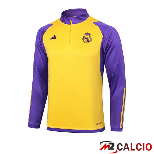 Felpa Allenamento Real Madrid Giallo Viola 2024/2025