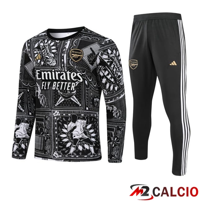 Insieme Tuta Calcio Arsenal Nero 2024/2025