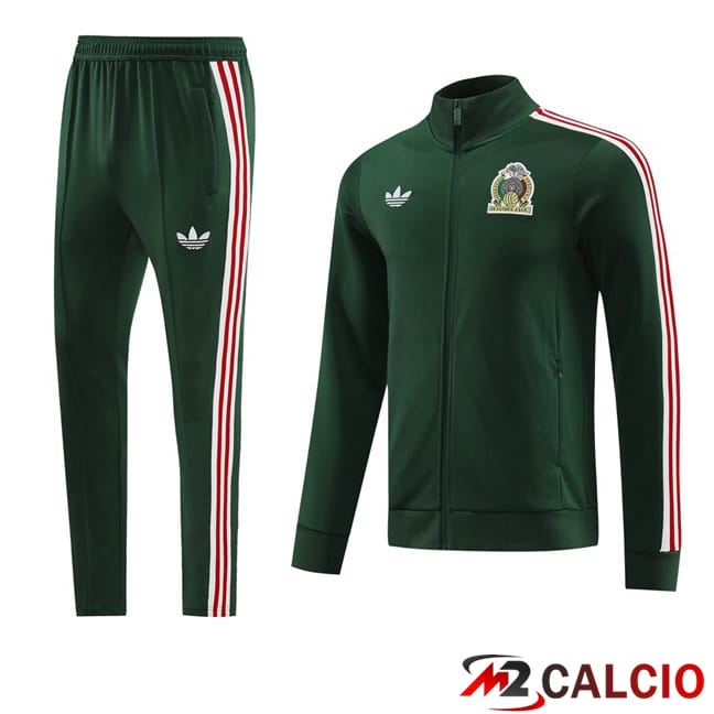 Insieme Tuta Calcio - Giacca Messico Verde 2024/2025