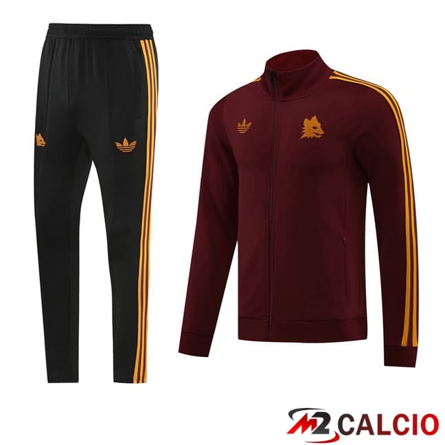 Insieme Tuta Calcio - Giacca AS Roma Rosso 2024/2025