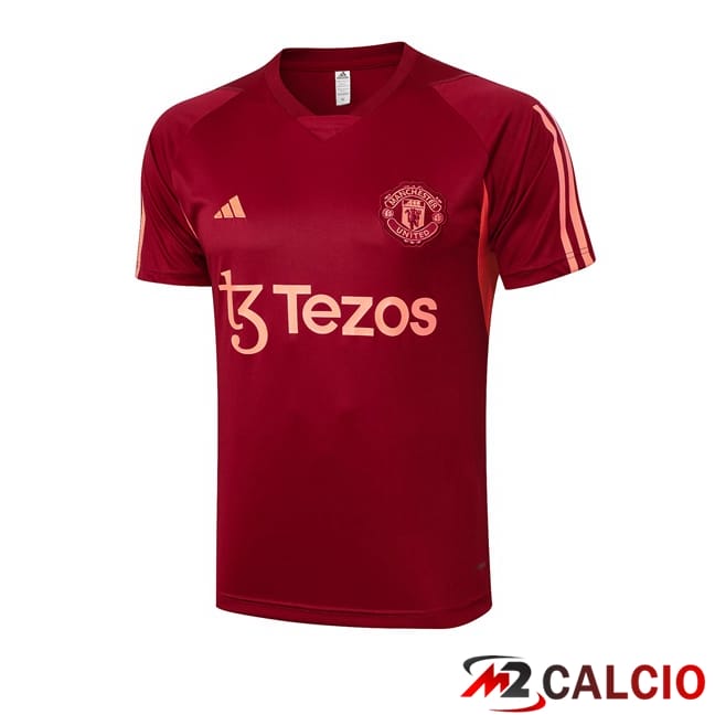 T Shirt Allenamento Manchester United Rosso 2024/2025