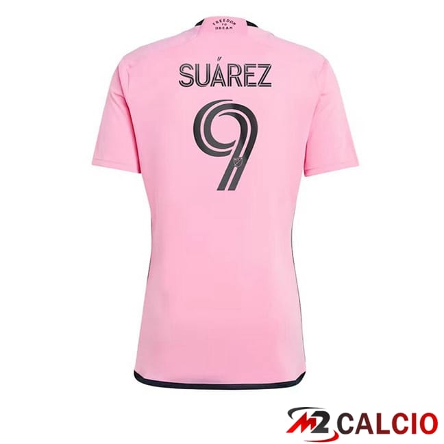 Maglie Calcio Inter Miami CF (Suárez 9) Prima Rosa 2024/2025