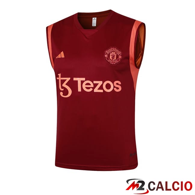 Canotta Allenamento Manchester United Rosso 2024/2025