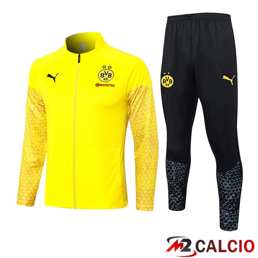 Insieme Tuta Calcio - Giacca Dortmund Giallo 2023/2024