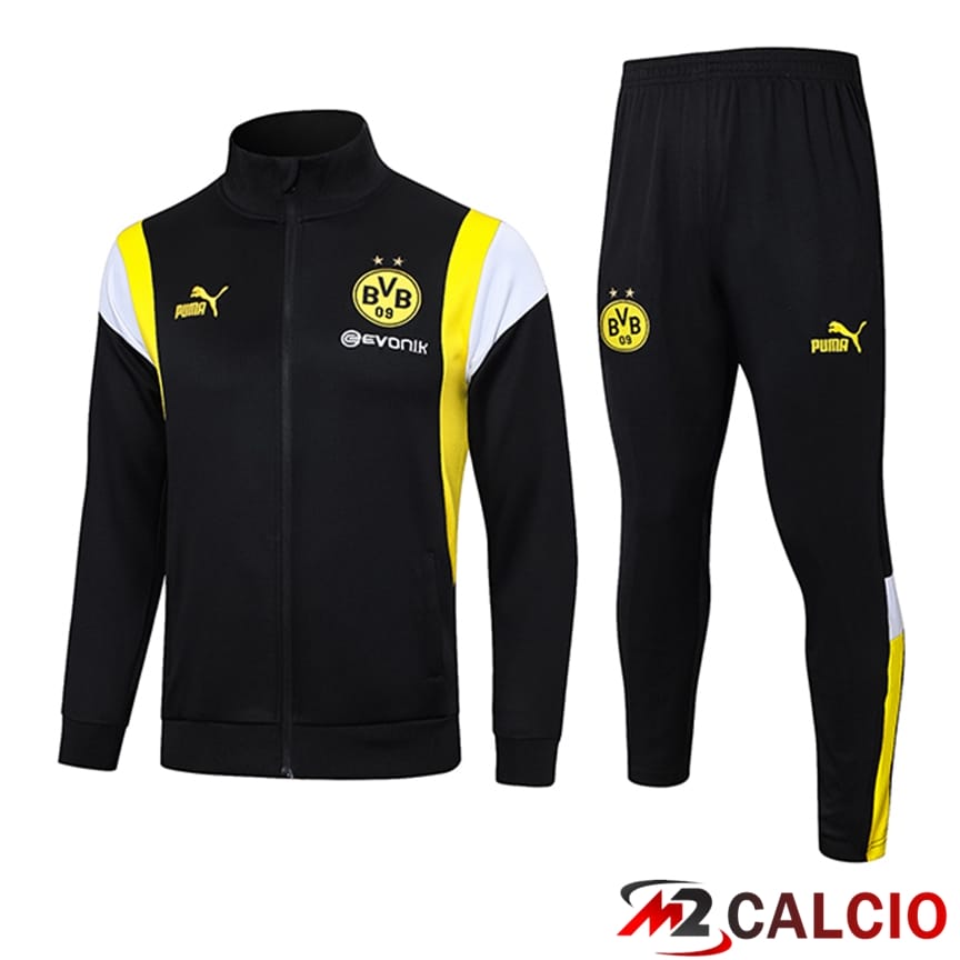 Insieme Tuta Calcio - Giacca Dortmund Nero 2023/2024