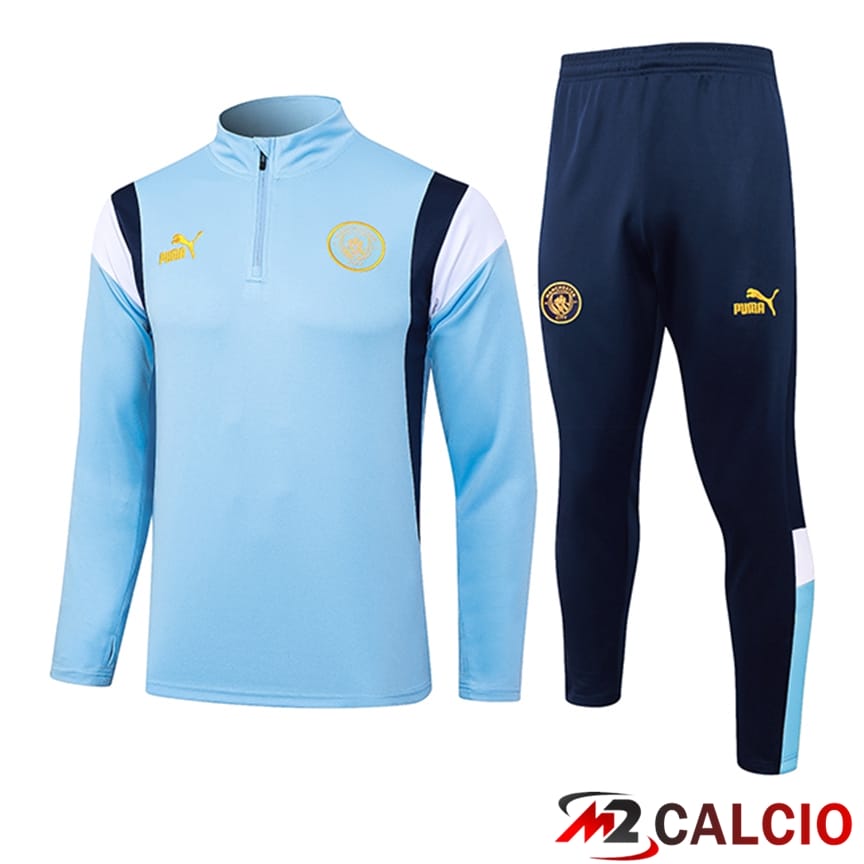 Insieme Tuta Calcio Manchester City Azzurro 2023/2024