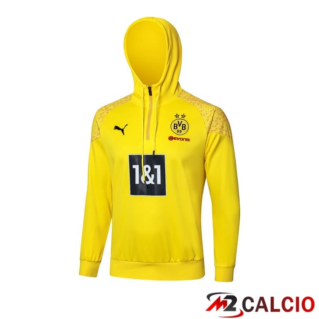 Felpa Cappuccio Dortmund BVB Giallo 2024/2025