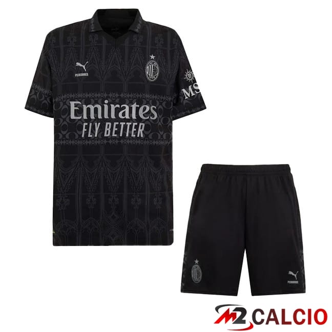 Maglie Calcio AC Milan Bambino Quarto Nero 2023/2024