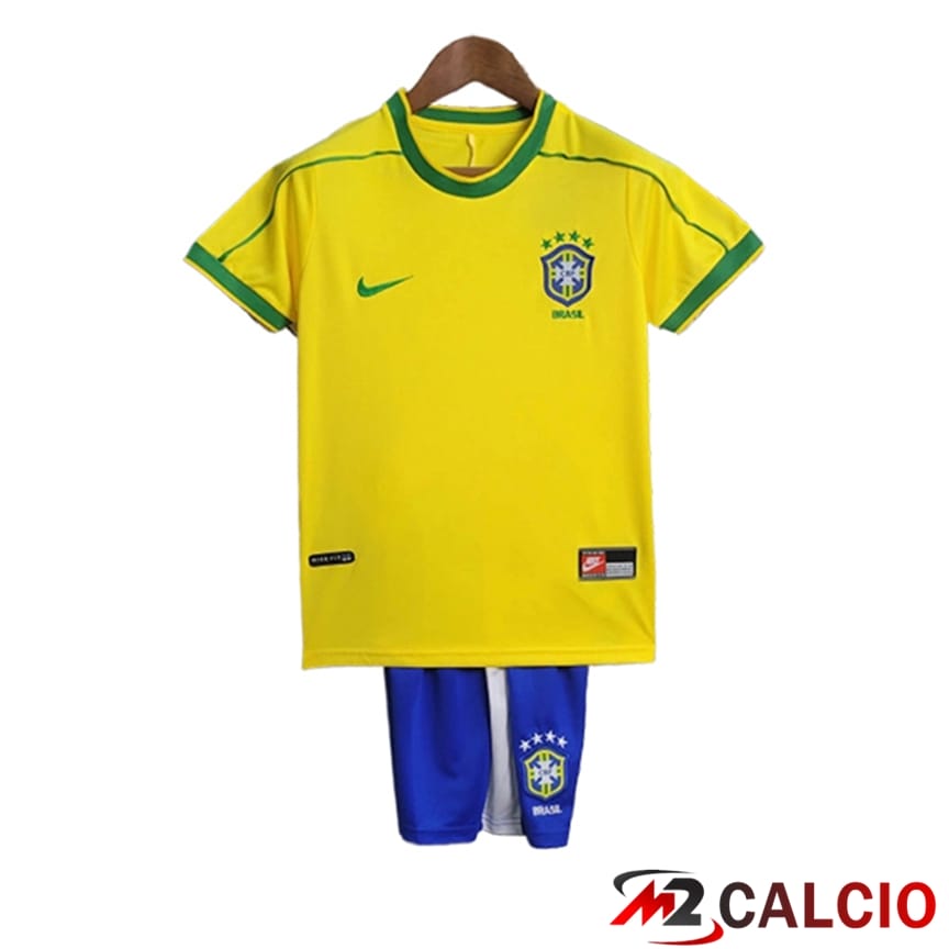 Maglie Calcio Brasile Retro Bambino Prima 1998