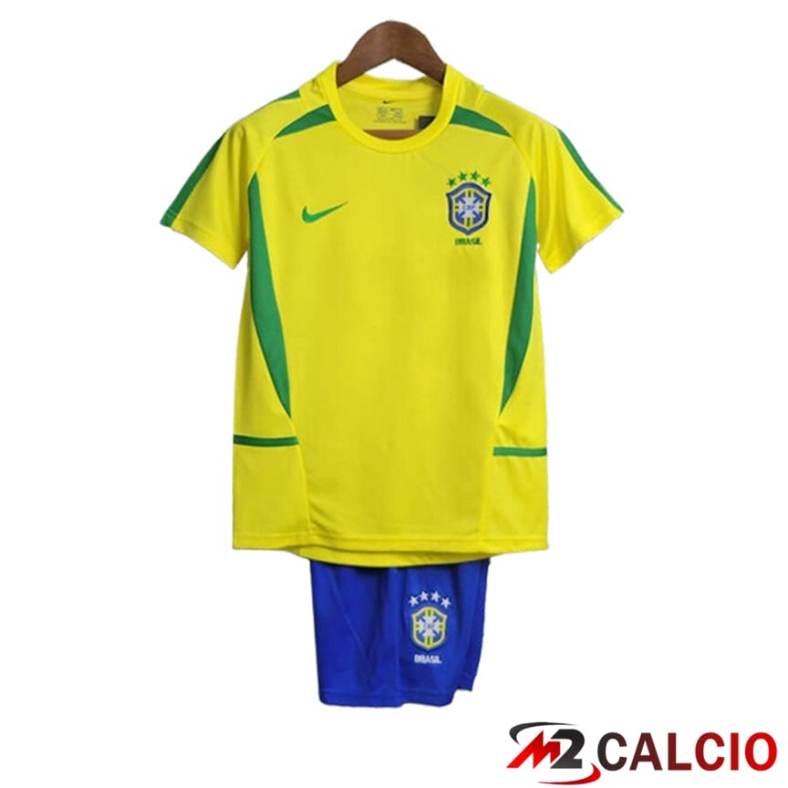Maglie Calcio Brasile Retro Bambino Prima 2002