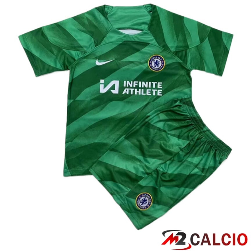 Maglie Calcio FC Chelsea Bambino Portiere Verde 2023/2024