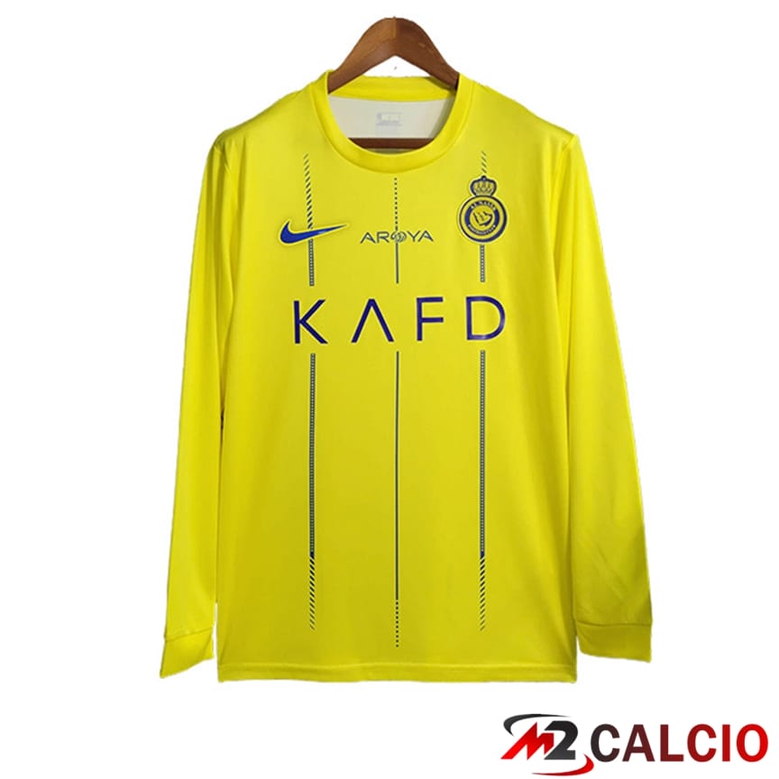 Maglie Calcio Al-Nassr Prima Manica Lunga 2023/2024