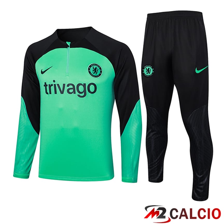 Insieme Tuta Calcio FC Chelsea Verde/Nero 2023/2024