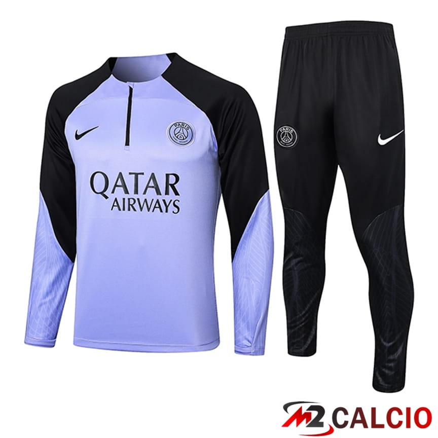 Insieme Tuta Calcio PSG Viola/Nero 2023/2024