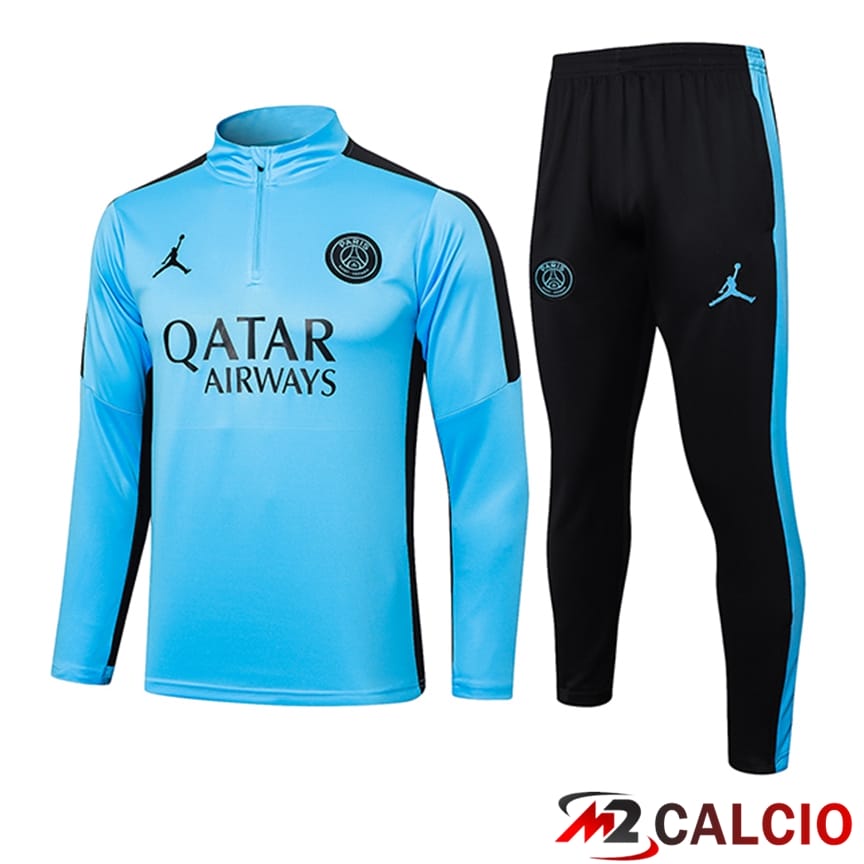 Insieme Tuta Calcio Jordan PSG Blu/Nero 2024/2025