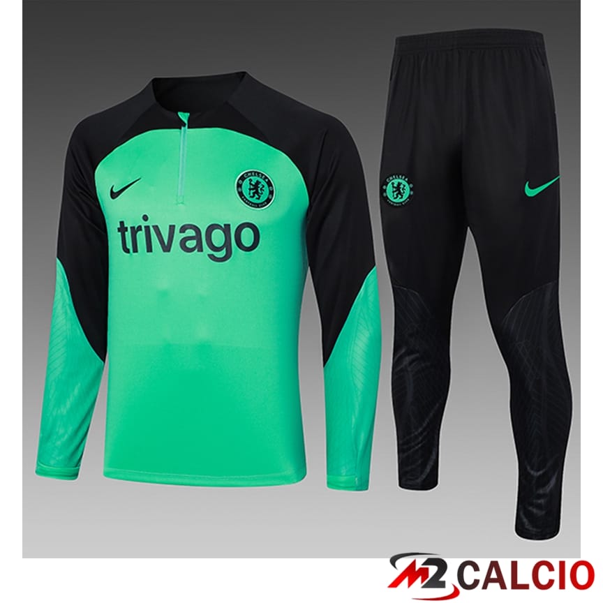 Insieme Tuta Calcio FC Chelsea Bambino Verde/Nero 2023/2024