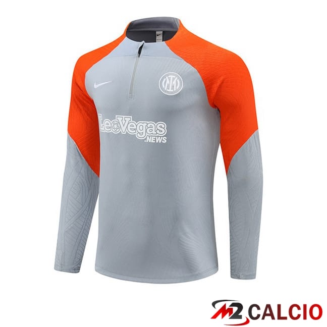 Felpa Allenamento Inter Milan Grigio Arancia 2024/2025