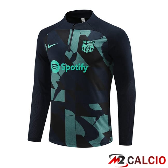 Felpa Allenamento FC Barcellona Blu Reale 2024/2025