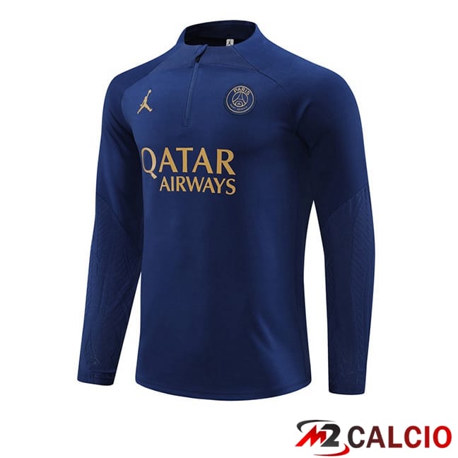 Felpa Allenamento JORDAN Paris PSG Blu Reale 2024/2025